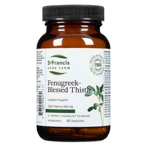 St. Francis Herb Farm Vitamins Fenugreek Blessed Thistle 60 Vegetable Capsules