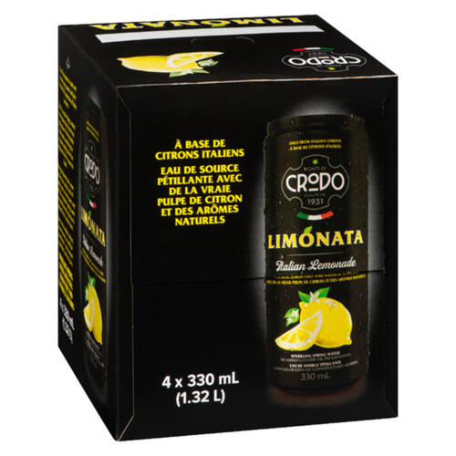 Royal Unibrew Crodo Beverage Limonata 4 x 330 ml (cans)