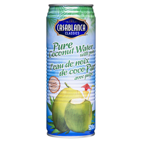 Casablanca Water Pure Coconut 520 ml (can)