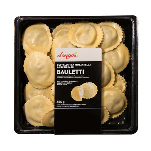 Longo's Bauletti Buffalo Milk Mozzarella & Fresh Basil 350 g