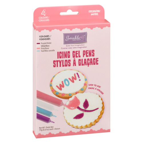 Twinkle Fashion Icing Gel Pen Kit Primary Colour 