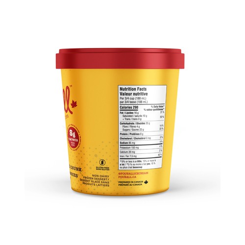 Four All Ice Cream Chocolate Brownie Chunk 500 ml