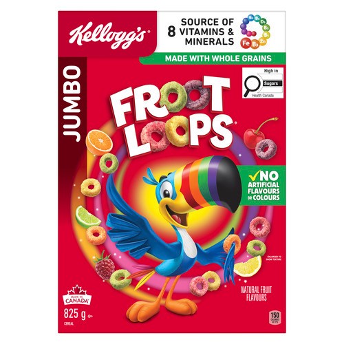 Kellogg's Froot Loops Cereal Value Pack 825 g