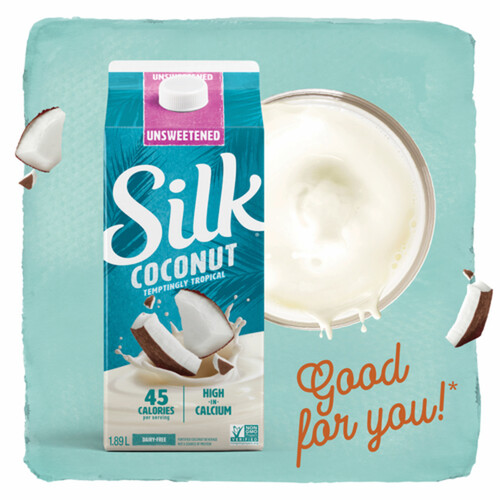 Silk Dairy-Free Coconut Beverage Unsweetened Original 1.89 L