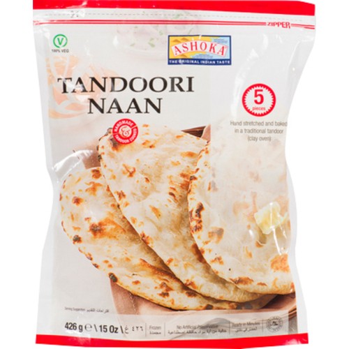 Ashoka Tandoori Naan 5 Count 426 g (frozen)