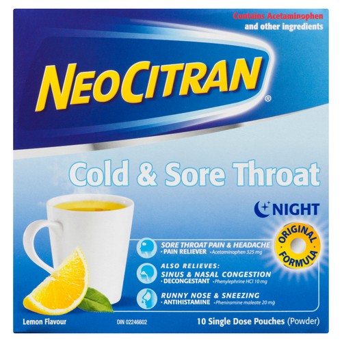NeoCitran Cold & Flu Powder 10 EA