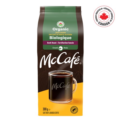 McCafé Organic High Grown Ground Coffee Dark Roast 300 g