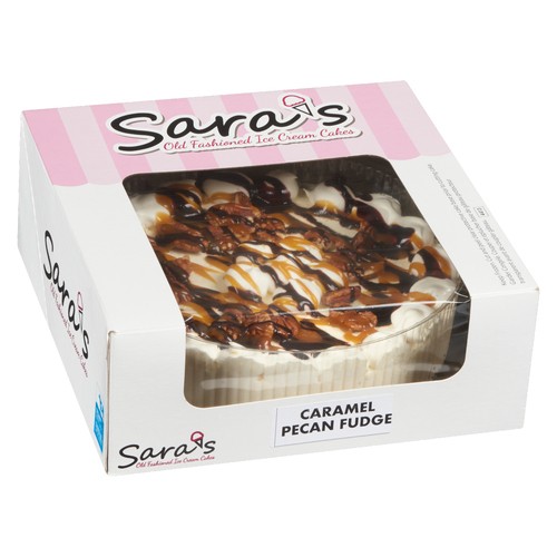 Sara's Ice Cream Cake Caramel Pecan Fudge 1.4 L
