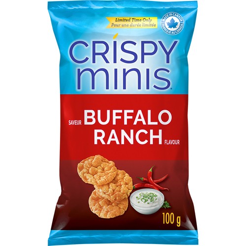 Quaker Crispy Minis Rice Chips Buffalo Ranch 100 g