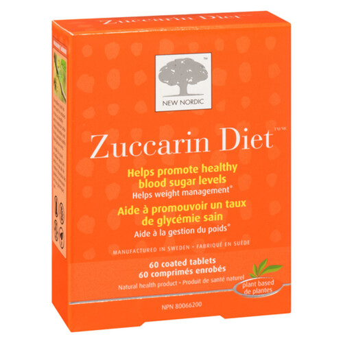New Nordic Zuccarin Diet Coated Tablets Mulberry 60 Count
