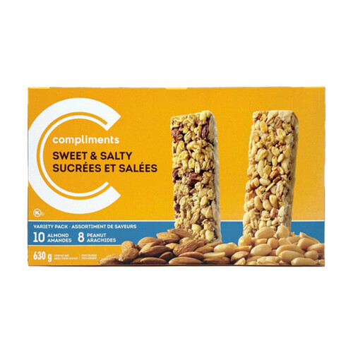 Compliments Chewy Nut Bars Sweet & Salty 18 Bars 630 g