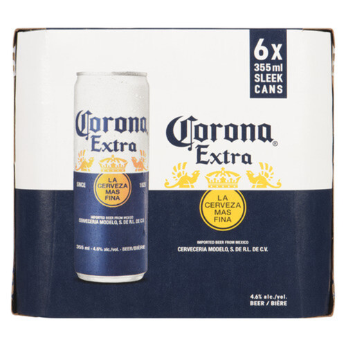 Corona Beer 4.6% Alcohol 6 x 355 ml (cans)