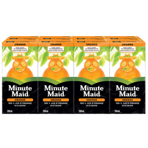 Minute Maid From Concentrate 100% Juice Orange 8 x 200 ml 