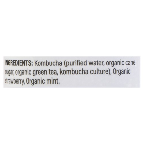 Happy Belly Kombucha Strawberry Mint 250 ml (can)
