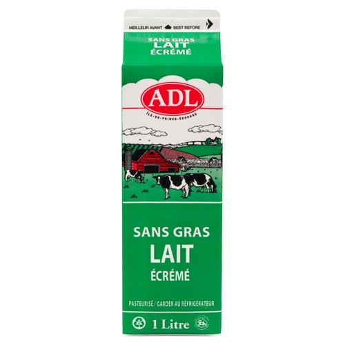 ADL Fat Free Skim Milk 1 L