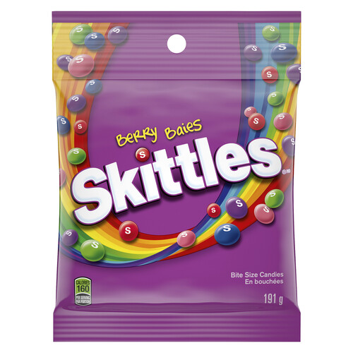 Skittles Chewy Candy Wild Berry Bag 191 g