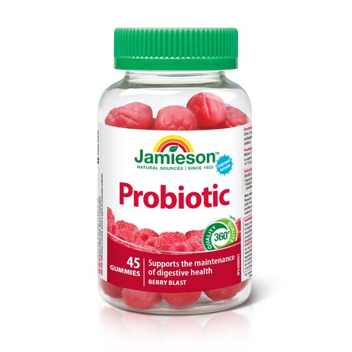 Jamieson Probiotic Supplements Gummies Berry Blast 45 Count