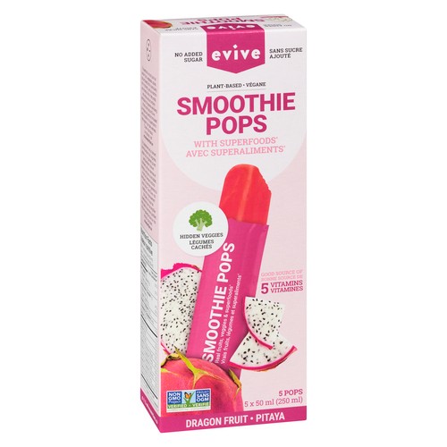 Evive Frozen Smoothie Pops Dragon Fruit 250 ml