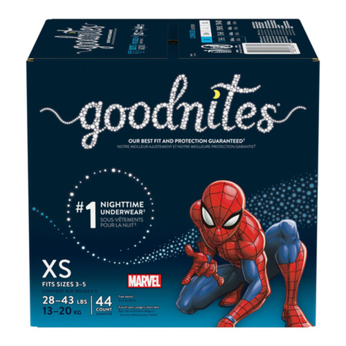 Goodnites Nighttime Bedwetting Underwear for Boys, XS, 44 Ct (Select for  More Options) 