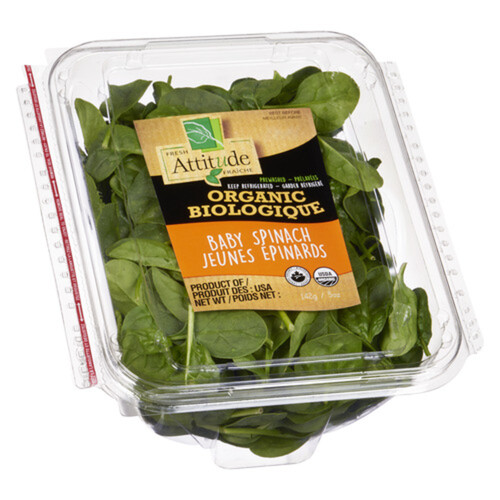 Fresh Attitude Organic Baby Spinach 142 g 