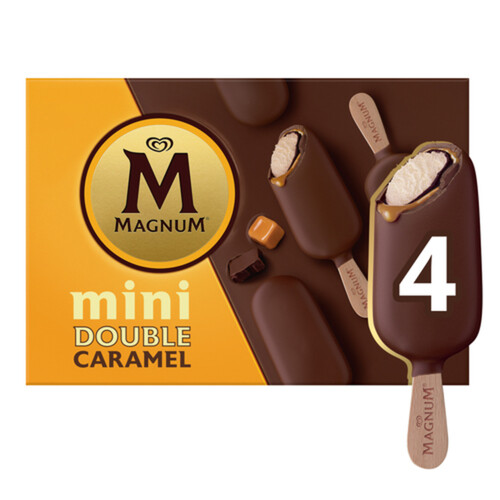 Magnum Mini Ice Cream Bar Double Caramel 4 x 55 ml