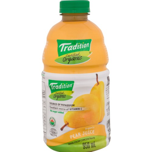 Tradition Organic Fruit Juice Blend Pear 950 ml