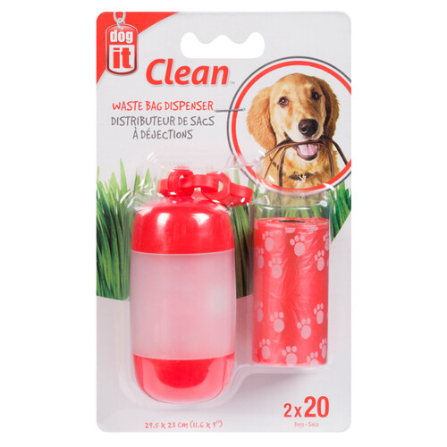 Dogit Bag Refills Clean Red Waste 
