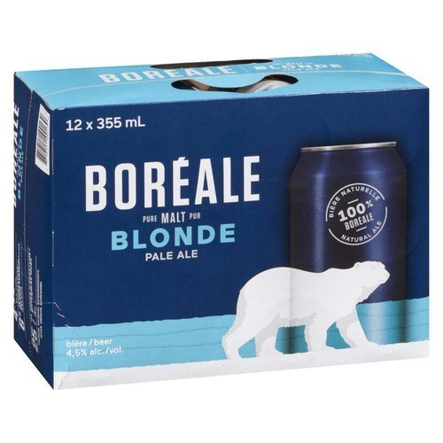 Boreale Blonde Pale Ale Beer 4.5% Alcohol 12 x 355 ml (cans)