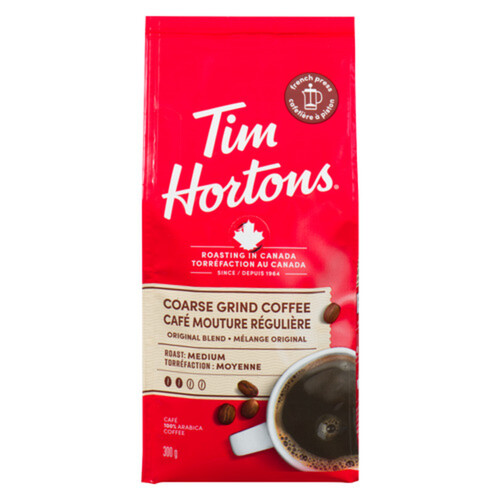 Tim Hortons Ground Coffee Coarse Grind Original 300 g