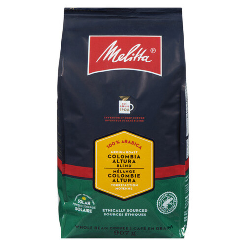 Melitta Whole Bean Coffee Colombia Altura Blend 907 g