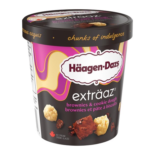 Haagen-Dazs Extraz Ice Cream Brownie Cookie Dough 450 ml
