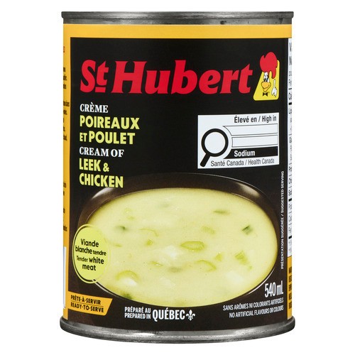 St-Hubert Soup Cream Leek & Chicken 540 ml