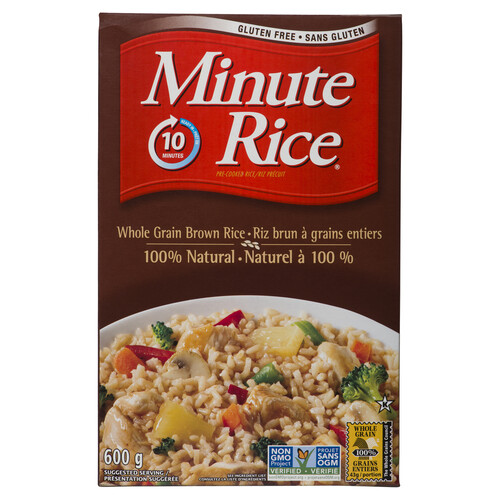 Minute Rice Whole Grain Rice 600 g