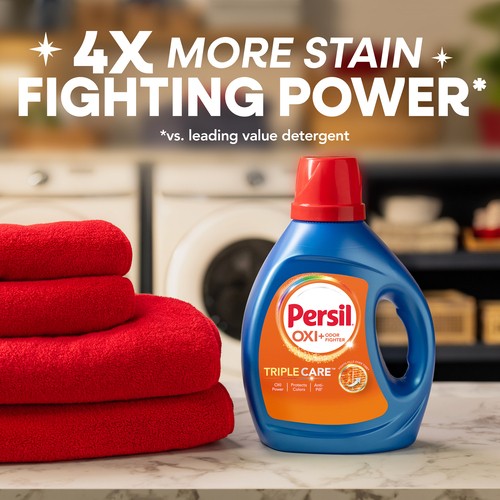 Persil TripleCare Liquid Laundry Detergent Advanced Clean 3.72 L