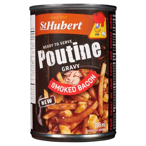 St Hubert Poutine Gravy Smoked Bacon Sauce 398 ml