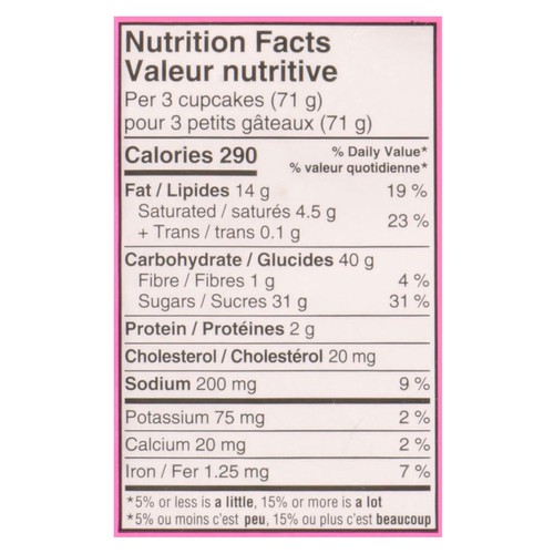 Two-Bite Cupcakes Chocolate 284 g (frozen)