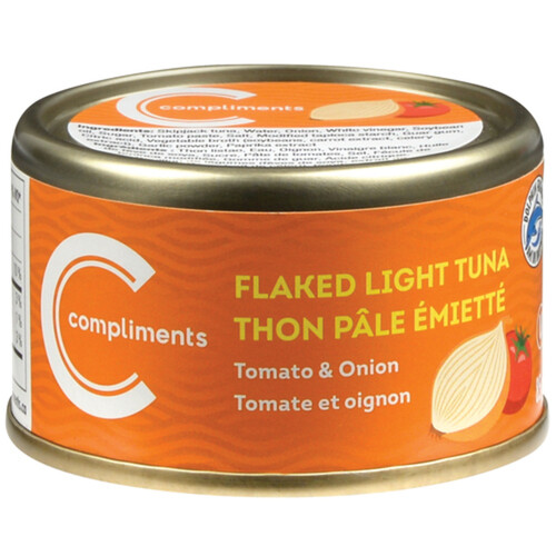 Compliments Flaked Light Tuna Tomato & Onion 85 g