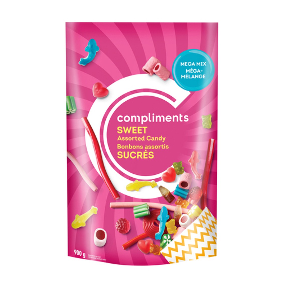 Sweet Complement Compliments Candy Mega Mix Sweet 900 g - Voilà Online Groceries & Offers