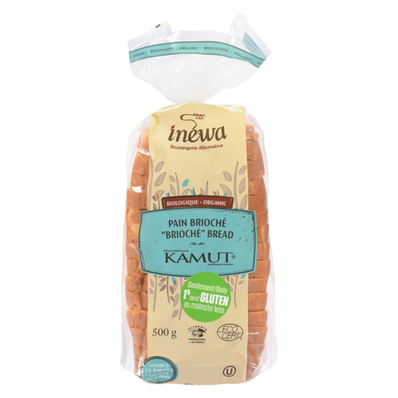 Inewa Organic Bread Kamut Brioche 500 g - Voilà Online Groceries & Offers