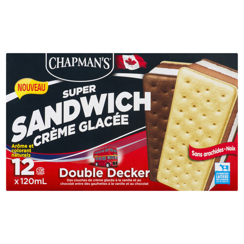 Chapman's Super Sandwich Ice Cream Double Decker 12 x 120 ml