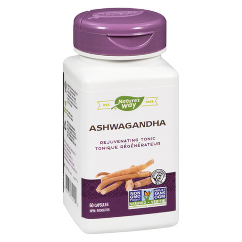 Nature's Way Ashwagandha Adaptogen Capsules 60 Count