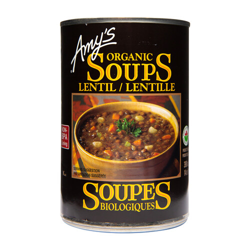 Amy's Kitchen Organic Soup Lentil 398 ml