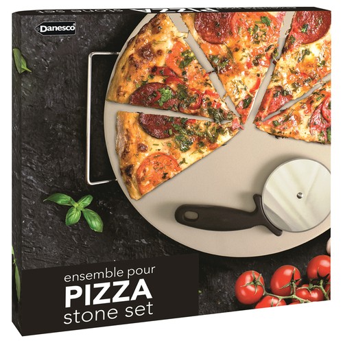 Danesco Pizza Stone & Rack 37 cm 1 EA