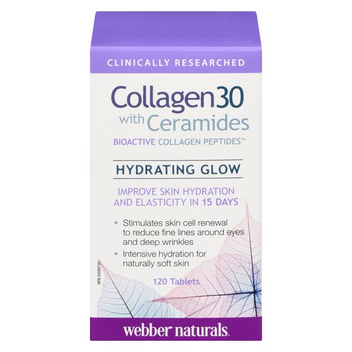 Webber Naturals Collagen 30 with Ceramides Hydrating Glow 120 Tablets