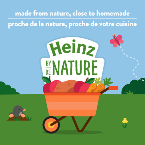 Heinz by Nature Organic Baby Food Apple Sweet Potato & Carrot Purée 128 ml
