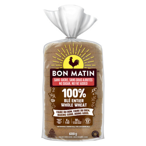 Bon Matin Whole Wheat Bread 600 g