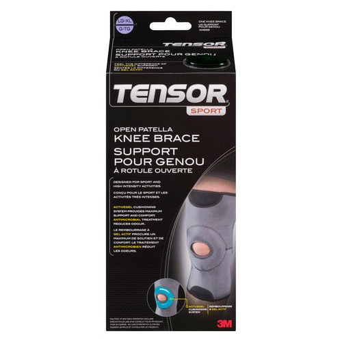 Tensor Sport Knee Brace Open Patella LG-XL Size 1 Count
