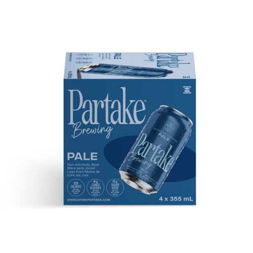 Partake Brewing Pale Craft Non Alcoholic Beer 4 x 355 ml (cans)