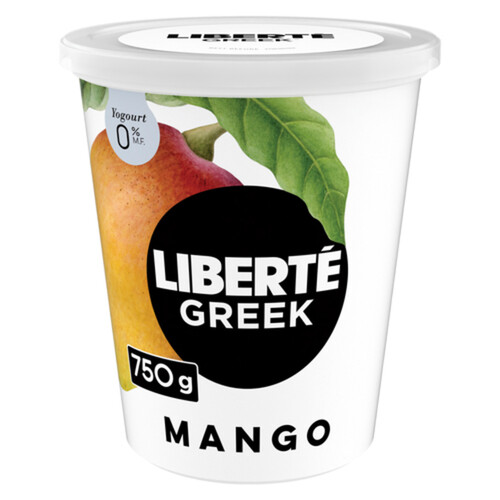 Liberté Greek Yogurt Mango 0% 750 g