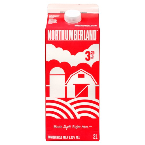 Northumberland 3.25% Milk Carton Homogenized 2 L
